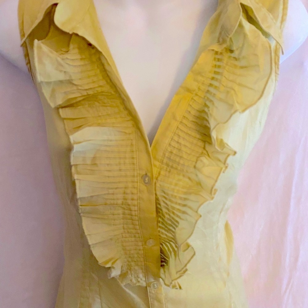 Oscar del la Renta Ruffle Top - Picture 5 of 9